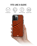DailyObjects Tangerine Waves Stride 2.0 Phone Case Cover For iPhone 15 Pro Max