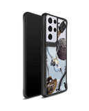 DailyObjects The Final Stroke Black Hybrid Clear Case Cover For Samsung Galaxy S21 Ultra