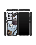 DailyObjects The Final Stroke Black Hybrid Clear Case Cover For Samsung Galaxy S21 Ultra