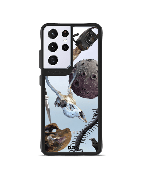 DailyObjects The Final Stroke Black Hybrid Clear Case Cover For Samsung Galaxy S21 Ultra