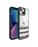 DailyObjects Triangles Duo Black Hybrid Clear Case Cover For iPhone 13 Mini