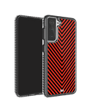 DailyObjects V Red Stride 2.0 Case Cover For Samsung Galaxy S21