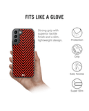 DailyObjects V Red Stride 2.0 Case Cover For Samsung Galaxy S21