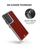 DailyObjects V Red Stride 2.0 Case Cover For Samsung Galaxy S21 Ultra