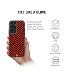 DailyObjects V Red Stride 2.0 Case Cover For Samsung Galaxy S21 Ultra