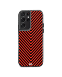 DailyObjects V Red Stride 2.0 Case Cover For Samsung Galaxy S21 Ultra