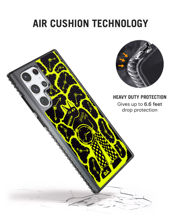 DailyObjects Watch Dog Stride 2.0 Case Cover For Samsung Galaxy S22 Ultra