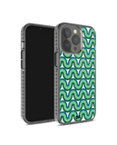 DailyObjects Wavey Green Stride 2.0 Case Cover For iPhone 13 Pro Max