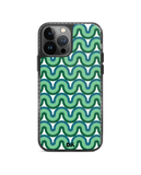 DailyObjects Wavey Green Stride 2.0 Case Cover For iPhone 13 Pro Max