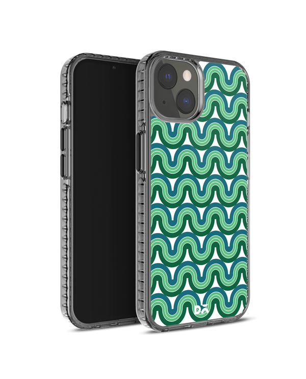 DailyObjects Wavey Green Stride 2.0 Phone Case Cover For iPhone 14