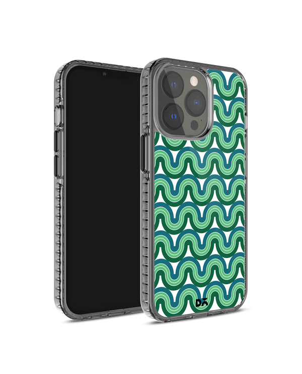 DailyObjects Wavey Green Stride 2.0 Phone Case Cover For iPhone 14 Pro