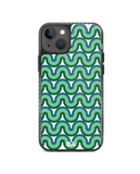 DailyObjects Wavey Green Stride 2.0 Phone Case Cover For iPhone 14
