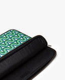 Wavey Green Zippered Sleeve For Laptop/MacBook