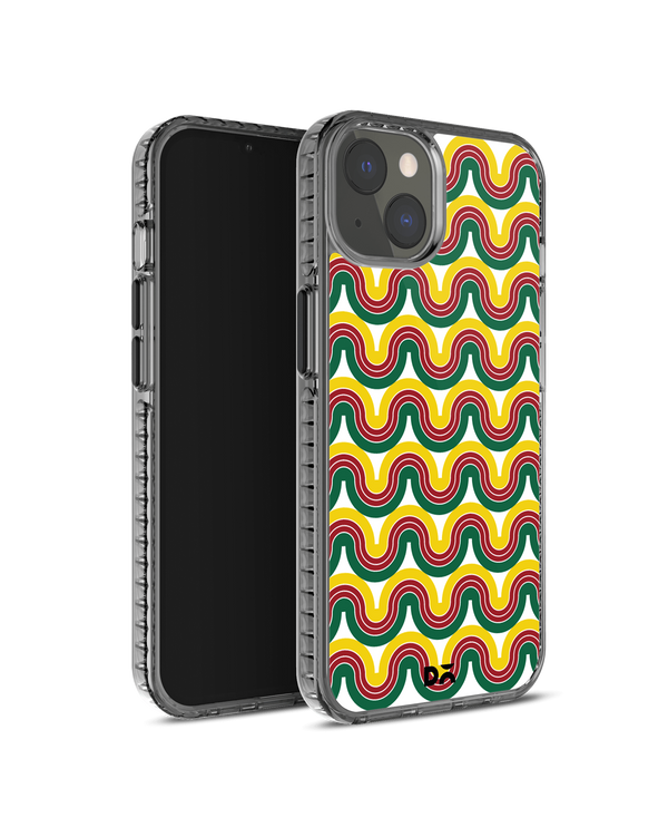 DailyObjects Wavey Maroon Stride 2.0 Phone Case Cover For iPhone 14