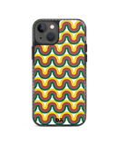 DailyObjects Wavey Maroon Stride 2.0 Phone Case Cover For iPhone 14 Plus