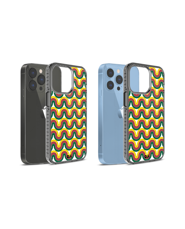 DailyObjects Wavey Maroon Stride 2.0 Phone Case Cover For iPhone 14 Pro