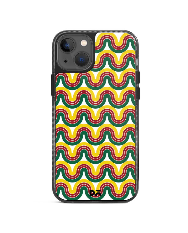 DailyObjects Wavey Maroon Stride 2.0 Phone Case Cover For iPhone 14