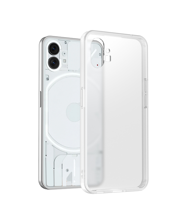 DailyObjects Black Frosted Clear Case Cover For Nothing Phone 1
