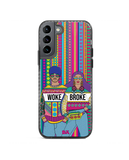 DailyObjects Woke Broke Couple Stride 2.0 Case Cover For Samsung Galaxy S21 Plus
