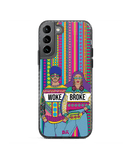 DailyObjects Woke Broke Couple Stride 2.0 Case Cover For Samsung Galaxy S21
