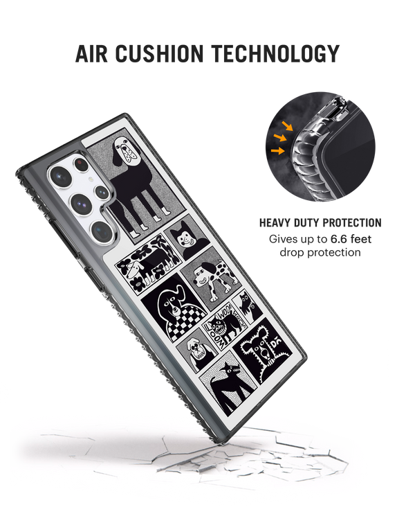 DailyObjects Woof Tribe Stride 2.0 Case Cover For Samsung Galaxy S22 Ultra