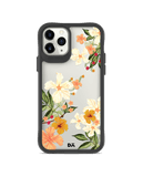 DailyObjects Yellow Hibiscus Black Hybrid Clear Case Cover For iPhone 11 Pro