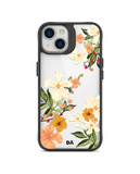 DailyObjects Yellow Hibiscus Black Hybrid Clear Case Cover For iPhone 13 Mini