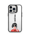 DailyObjects Young At Heart Black Hybrid Clear Phone Case Cover For iPhone 14 Pro