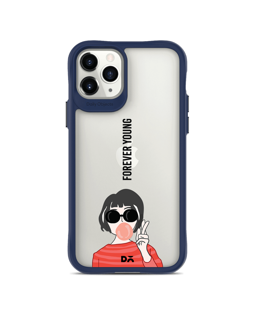 DailyObjects Young At Heart Blue Hybrid Clear Case Cover For iPhone 11 Pro