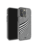 DailyObjects Zebra Waves Stride 2.0 Case Cover For iPhone 13 Pro