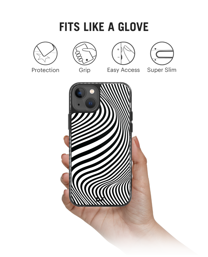 Zebra Waves Stride 2.0 Phone Case Cover For iPhone 15