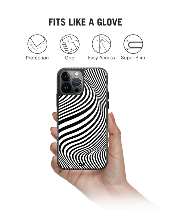 DailyObjects Zebra Waves Stride 2.0 Phone Case Cover For iPhone 15 Pro Max