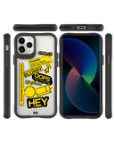 DailyObjects Designer Life Black Hybrid Clear Case Cover For iPhone 11 Pro
