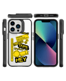 DailyObjects Designer Life Black Hybrid Clear Case Cover For iPhone 13 Pro Max