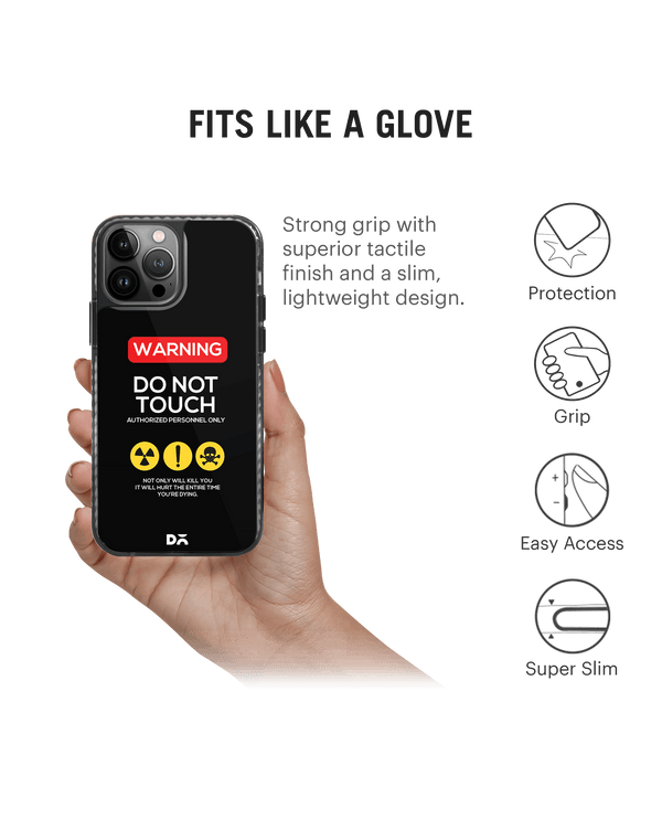 DailyObjects Do Not Touch Stride 2.0 Phone Case Cover For iPhone 14 Pro Max