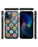 DailyObjects Doughnut Icon Black Hybrid Clear Case Cover For iPhone 12 Pro Max