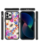 DailyObjects Dusty Balloonflower Black Hybrid Clear Case Cover For iPhone 11 Pro