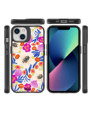 DailyObjects Dusty Balloonflower Black Hybrid Clear Case Cover For iPhone 13 Mini