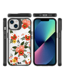 DailyObjects Flower Bunch Black Hybrid Clear Case Cover For iPhone 13 Mini