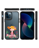 DailyObjects Flower Nerd Black Hybrid Clear Case Cover For iPhone 12 Pro Max