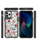 DailyObjects Flower Sheet Black Hybrid Clear Case Cover For iPhone 11 Pro