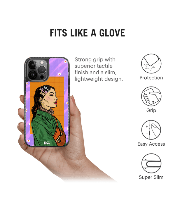 DailyObjects Girl Power Babe Stride 2.0 Phone Case Cover For iPhone 14 Pro