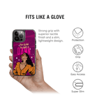 DailyObjects Glam No Damn Stride 2.0 Phone Case Cover For iPhone 14 Pro