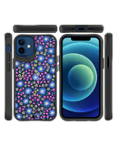 DailyObjects Glittering Daisy Black Hybrid Clear Case Cover For iPhone 12 Mini