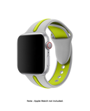 Black-Gray Two Tone Silicone Apple WatchBand