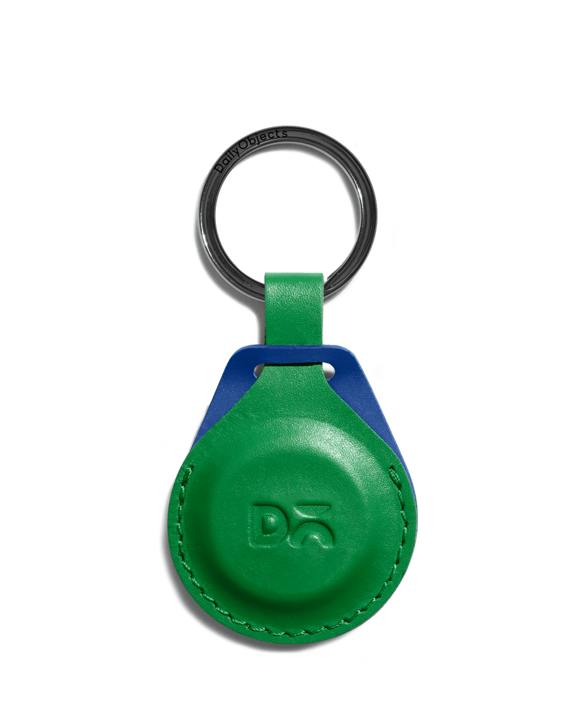 Blue-Mustard Yika AirTag Case (Round)