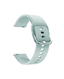 Black Silicone Buckle WatchBand for Samsung/OnePlus/Fitbit Smartwatches (20mm)