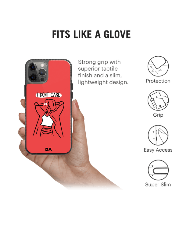 DailyObjects I Don't Care Stride 2.0 Case Cover For iPhone 12 Pro