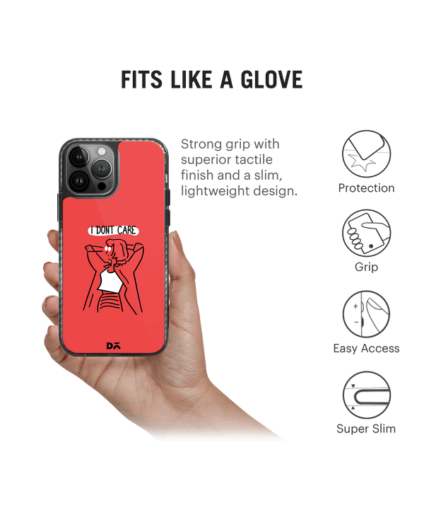 DailyObjects I Don't Care Stride 2.0 Case Cover For iPhone 13 Pro