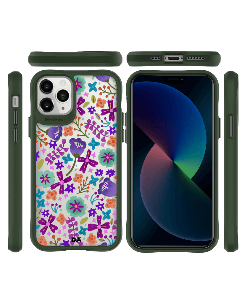 DailyObjects Lilac Bellflower Green Hybrid Clear Case Cover For iPhone 11 Pro Max
